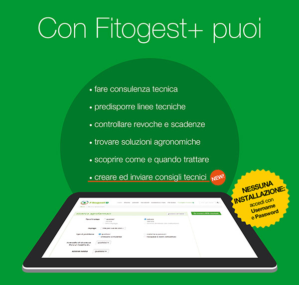 Fitogest+ banca dati fitofarmaci e prodotti fitosanitari - principi attivi